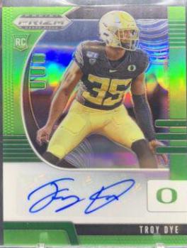 Troy Dye [Autograph Green Prizm] #228