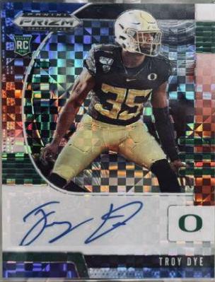 Troy Dye [Autograph Red White Blue Prizm] #228