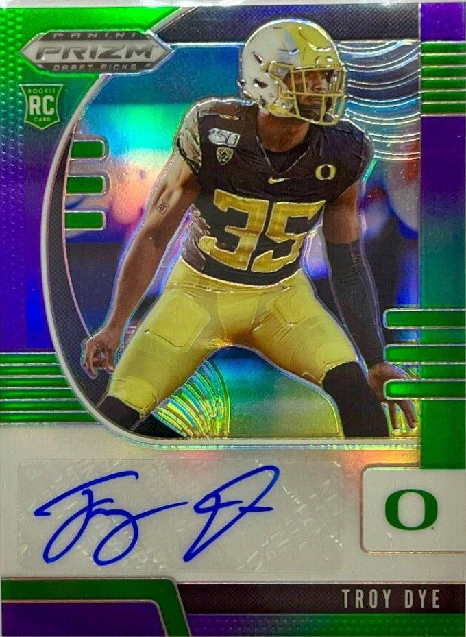 Troy Dye [Autograph Snakeskin Prizm] #228