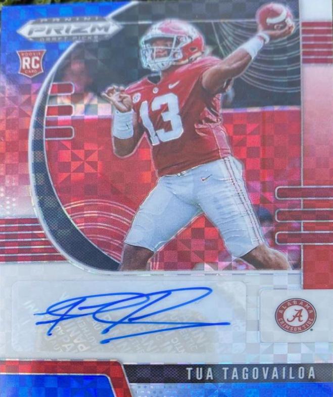 Tua Tagovailoa [Autograph Red White Blue Prizm] #101