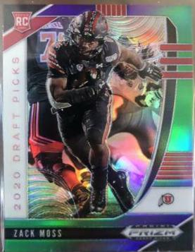 Zack Moss [Purple, Green Prizm] #139
