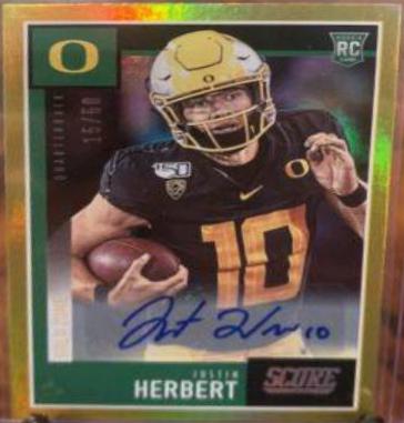 Justin Herbert [Signature Gold Zone] #362