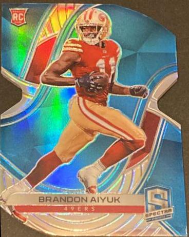 Brandon Aiyuk [Blue Die Cut] #154