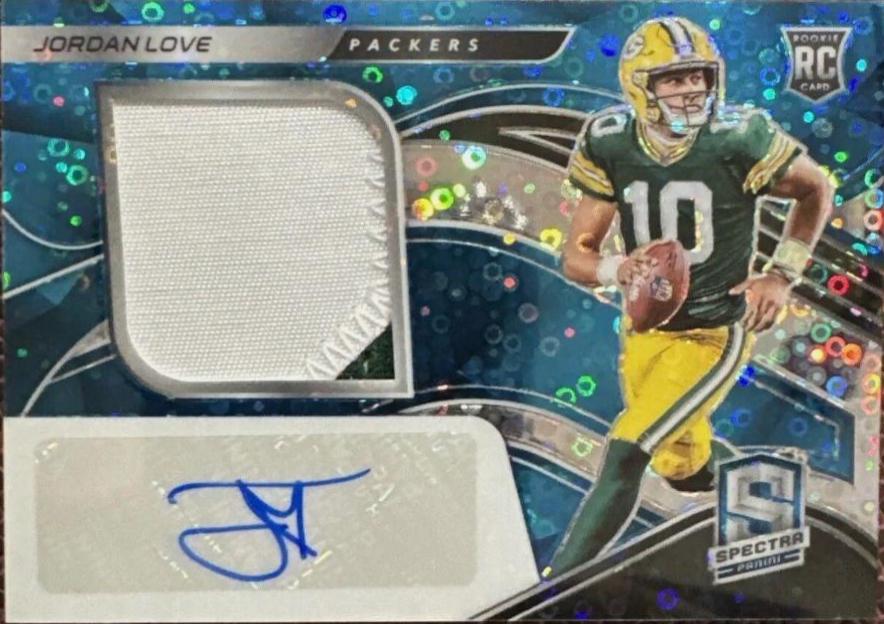 Jordan Love [Patch Autograph Neon Blue] #204