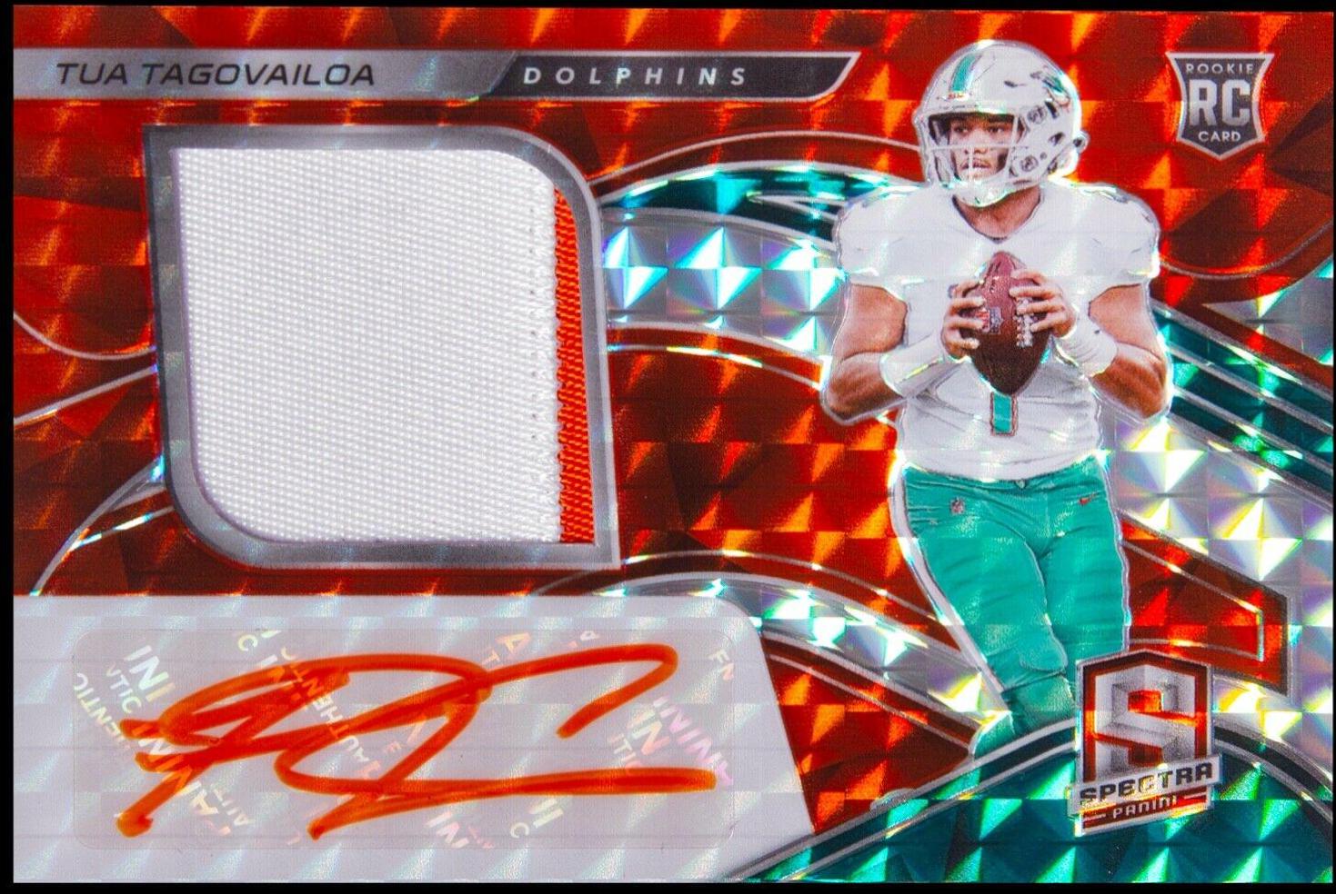 Tua Tagovailoa [Patch Autograph Neon Orange] #202