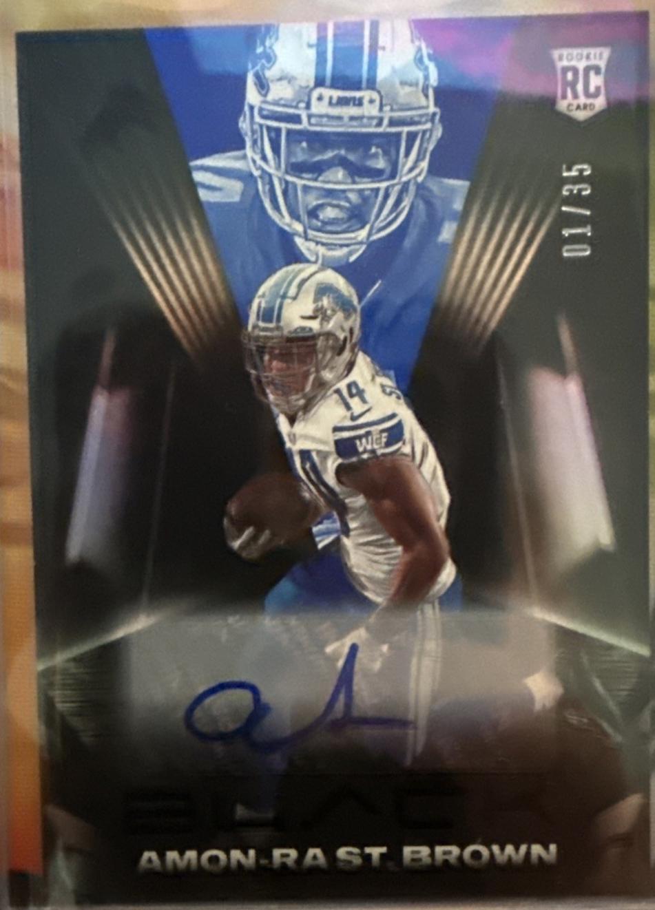 Amon Ra St. Brown [Autograph Sapphire] #134