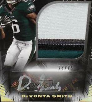 DeVonta Smith [Patch Autograph Silver] #211
