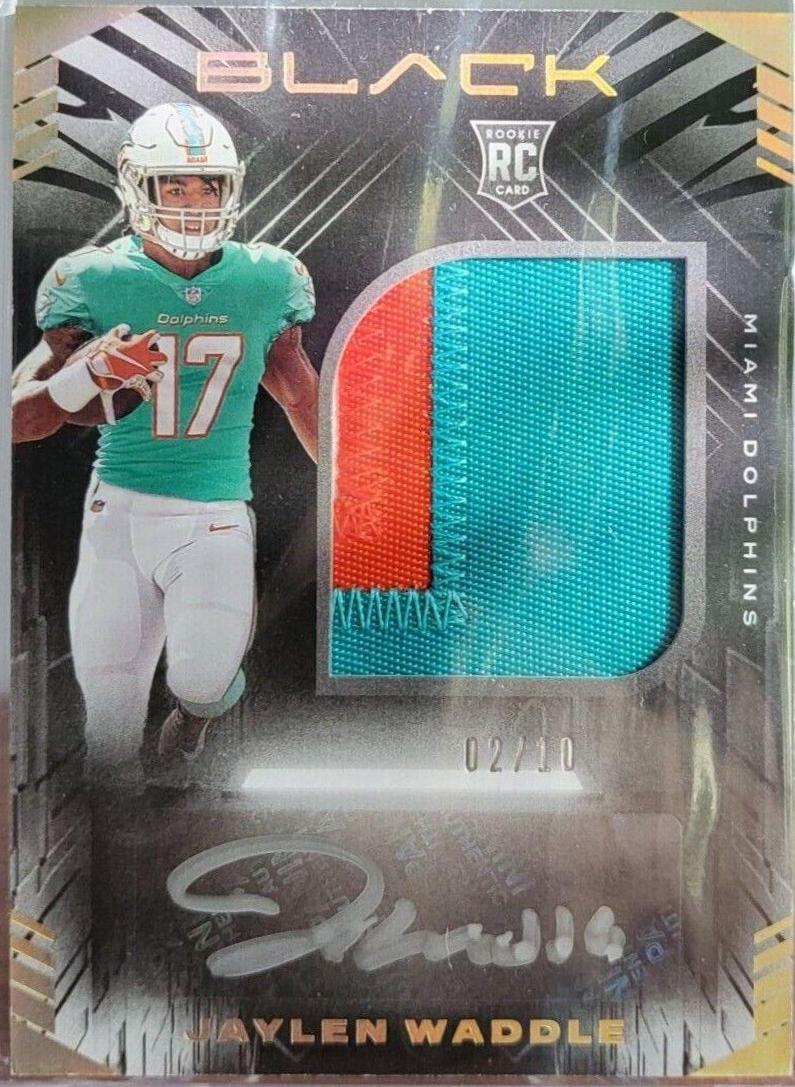Jaylen Waddle [Patch Autograph Gold] #213