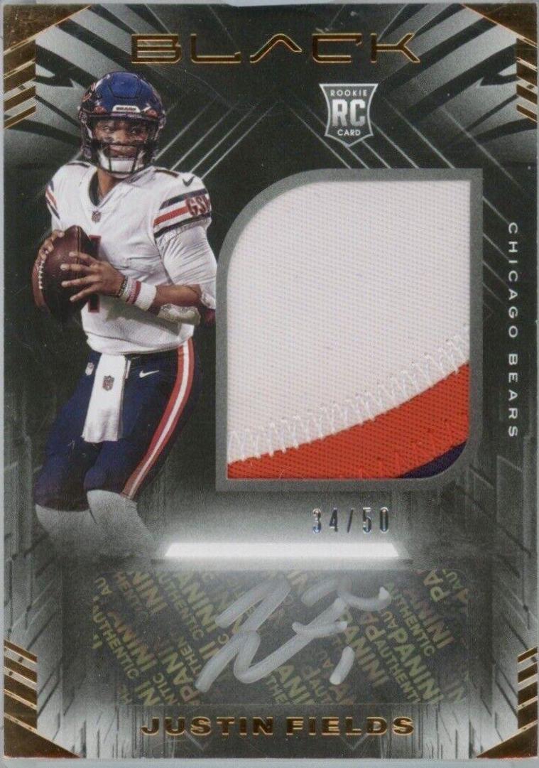 Justin Fields [Patch Autograph Copper] #203