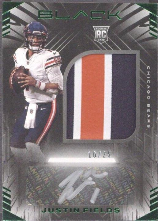 Justin Fields [Patch Autograph Emerald] #203
