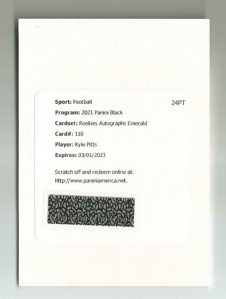 Kyle Pitts [Autograph Emerald] #110