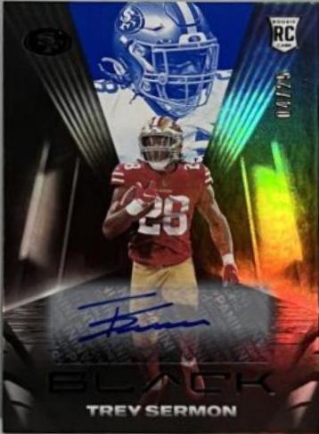 Trey Sermon [Autograph Sapphire] #129