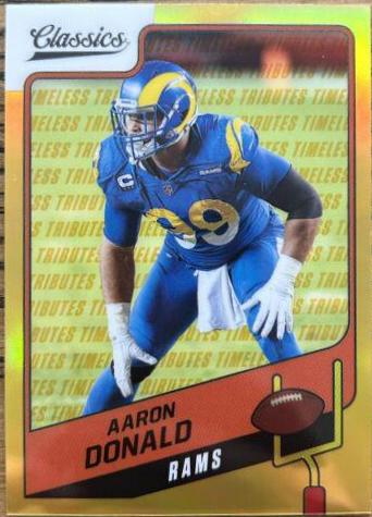 Aaron Donald [Premium Edition Timeless Tributes Gold] #81