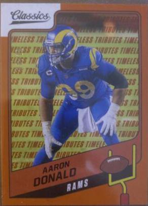 Aaron Donald [Premium Edition Timeless Tributes Orange] #81