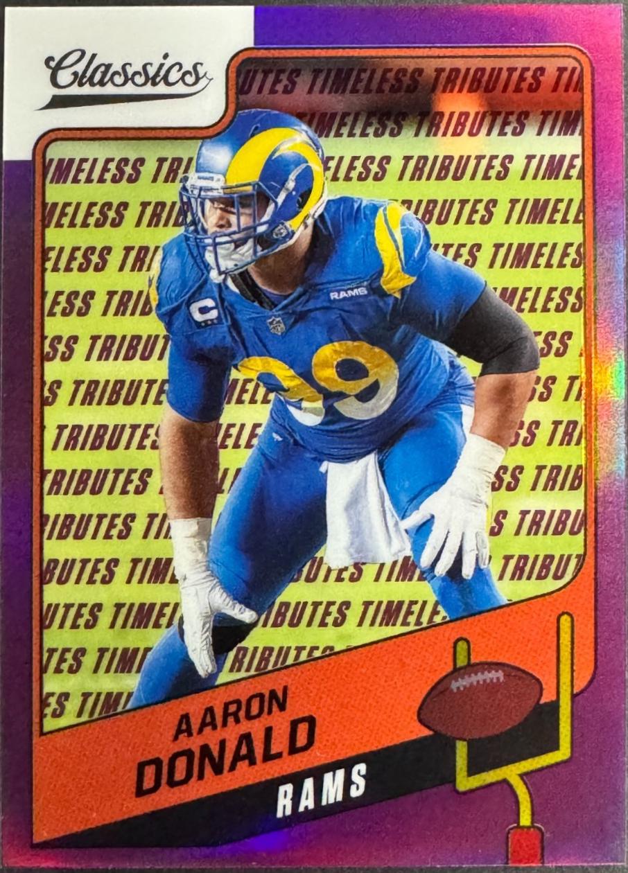 Aaron Donald [Premium Edition Timeless Tributes Purple] #81