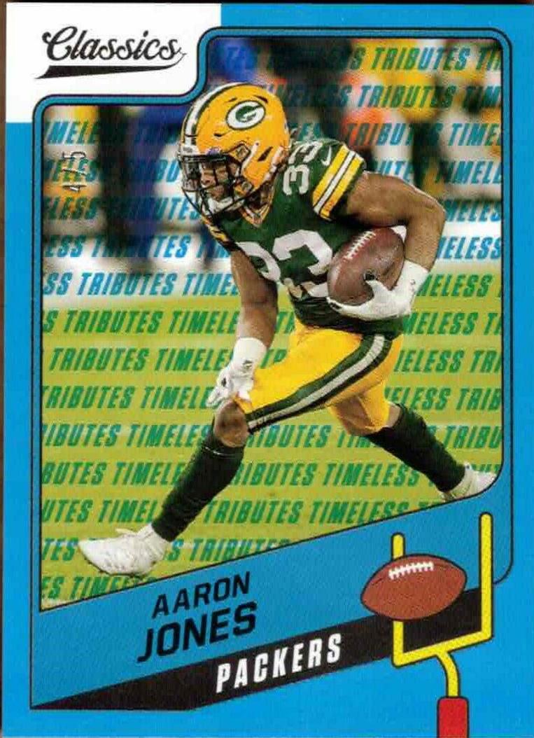 Aaron Jones [Premium Edition Timeless Tributes Blue] #40