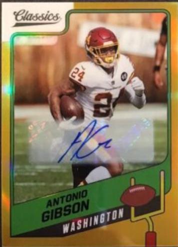 Antonio Gibson [Premium Edition Significant Signature Gold] #62