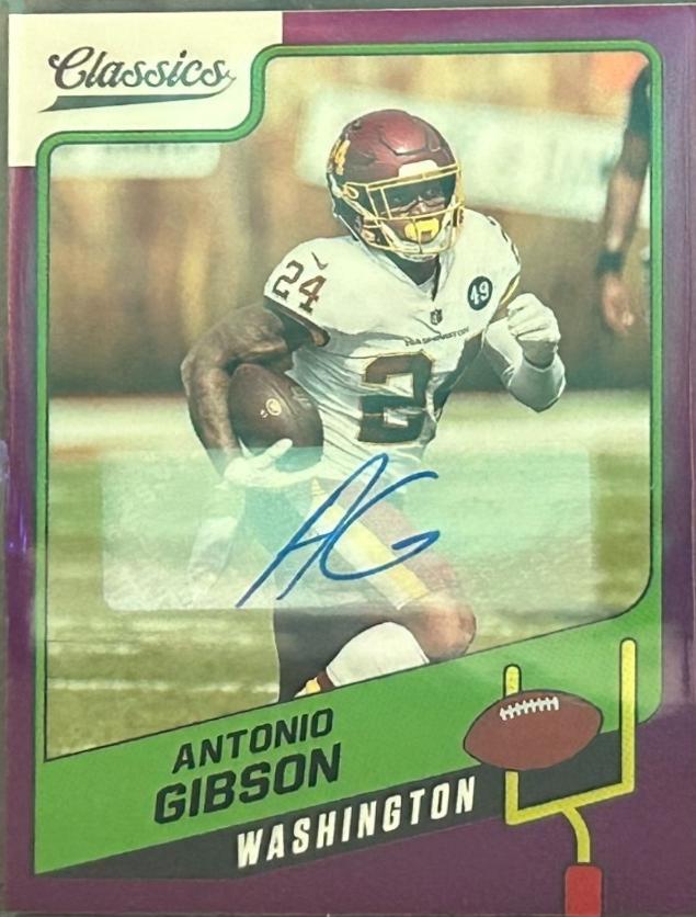 Antonio Gibson [Premium Edition Significant Signature Purple] #62