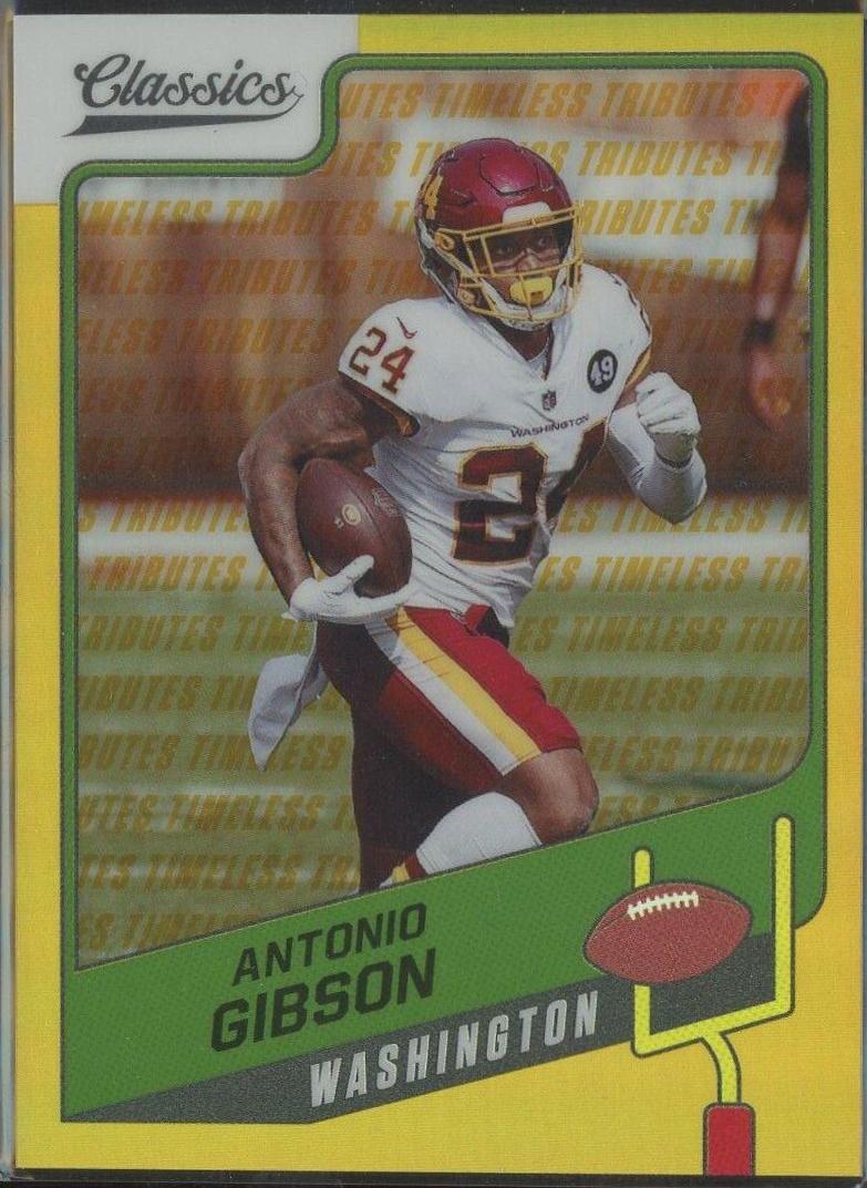 Antonio Gibson [Premium Edition Timeless Tributes Gold] #62