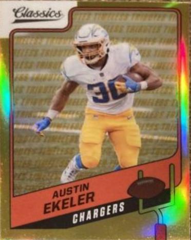 Austin Ekeler [Premium Edition Timeless Tributes Gold] #100