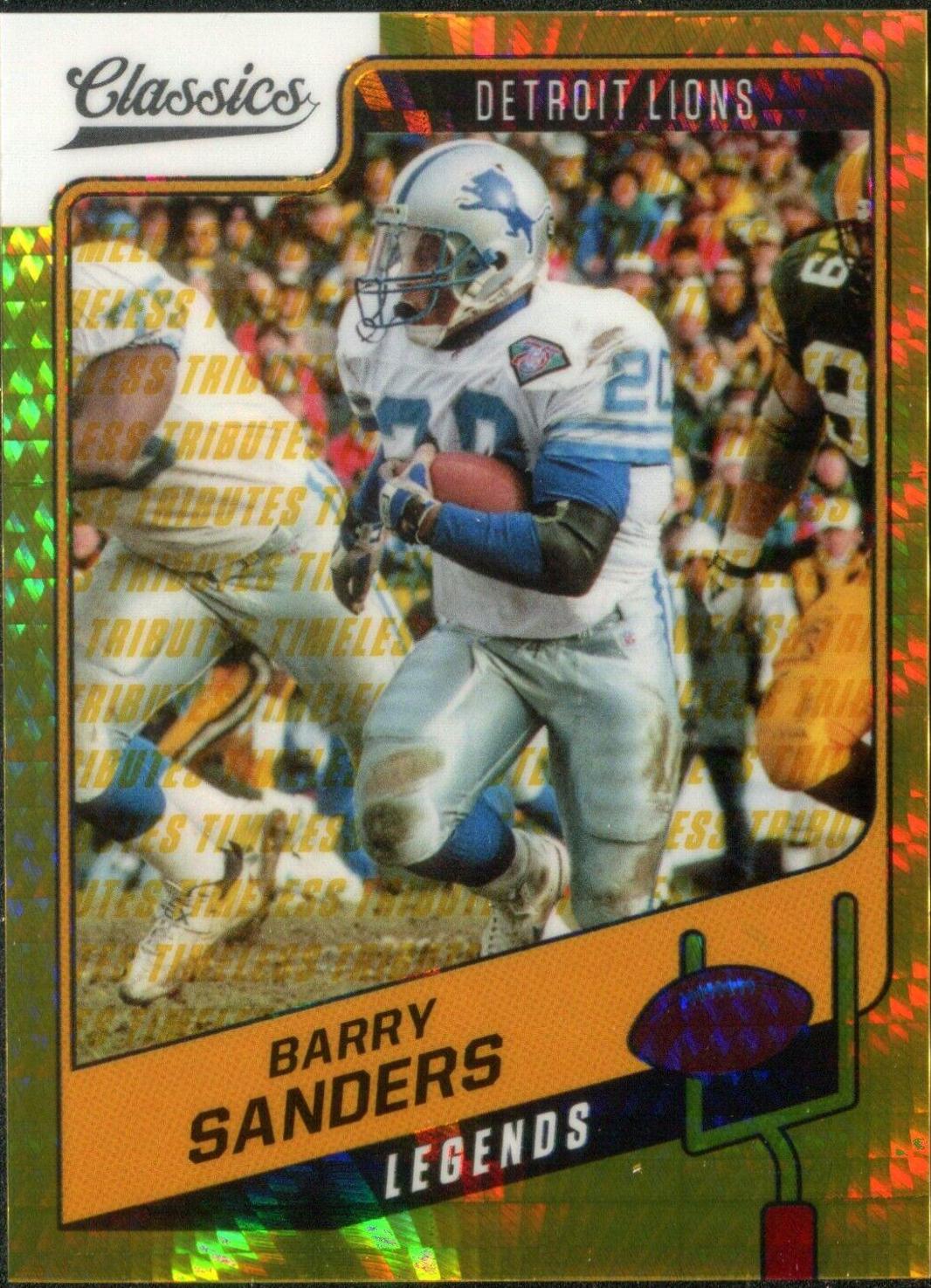 Barry Sanders [H2 Premium Edition Timeless Tributes Gold] #107