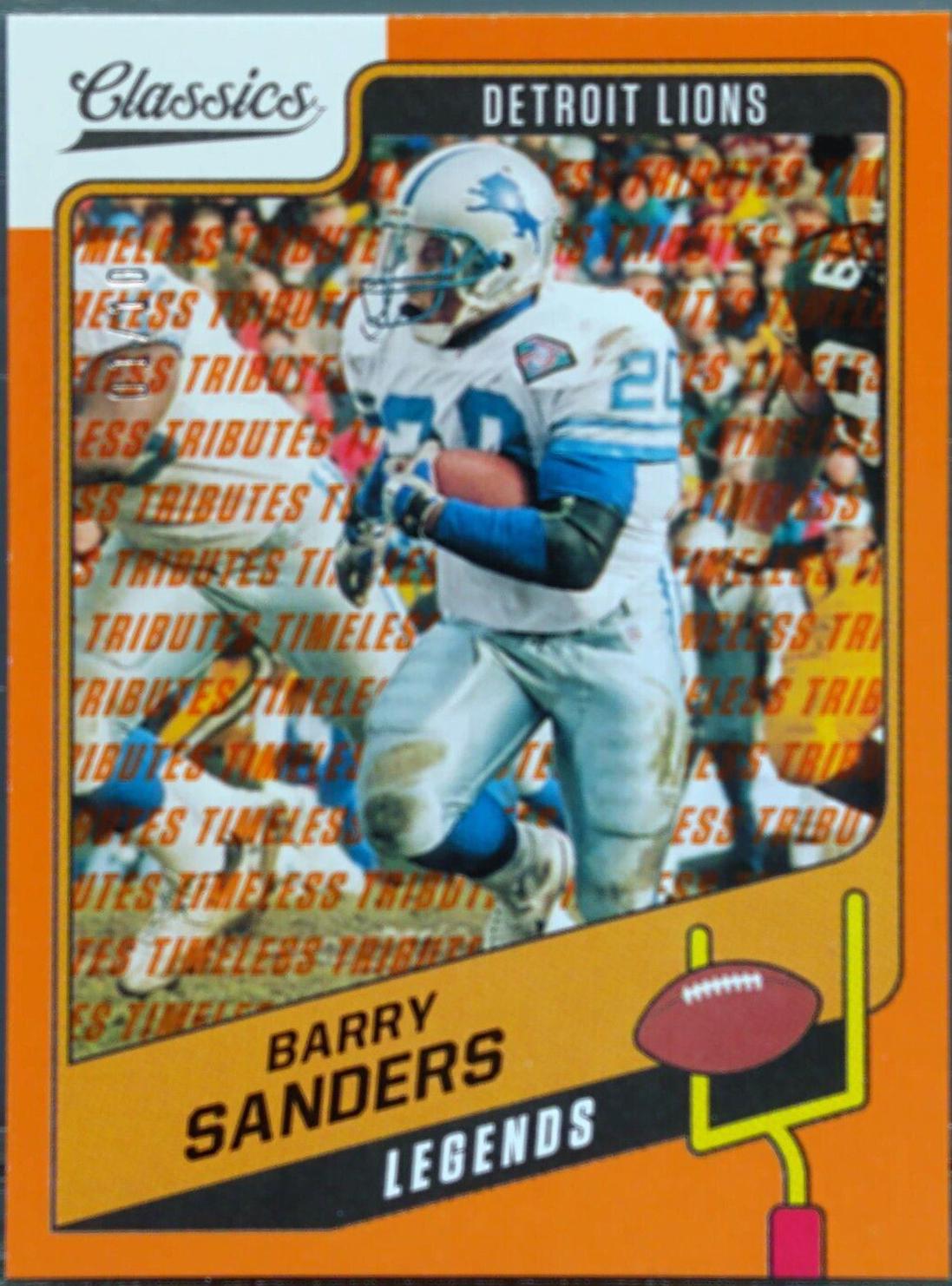 Barry Sanders [H2 Premium Edition Timeless Tributes Orange] #107