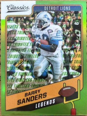 Barry Sanders [Premium Edition Timeless Tributes Green] #107