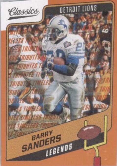 Barry Sanders [Premium Edition Timeless Tributes Orange] #107