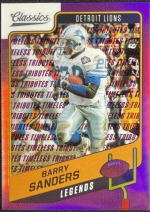 Barry Sanders [Premium Edition Timeless Tributes Purple] #107