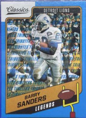 Barry Sanders [Timeless Tributes Blue] #107