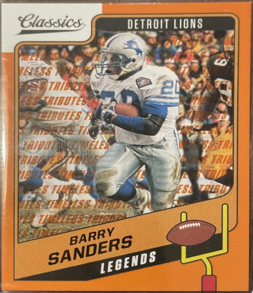 Barry Sanders [Timeless Tributes Orange] #107
