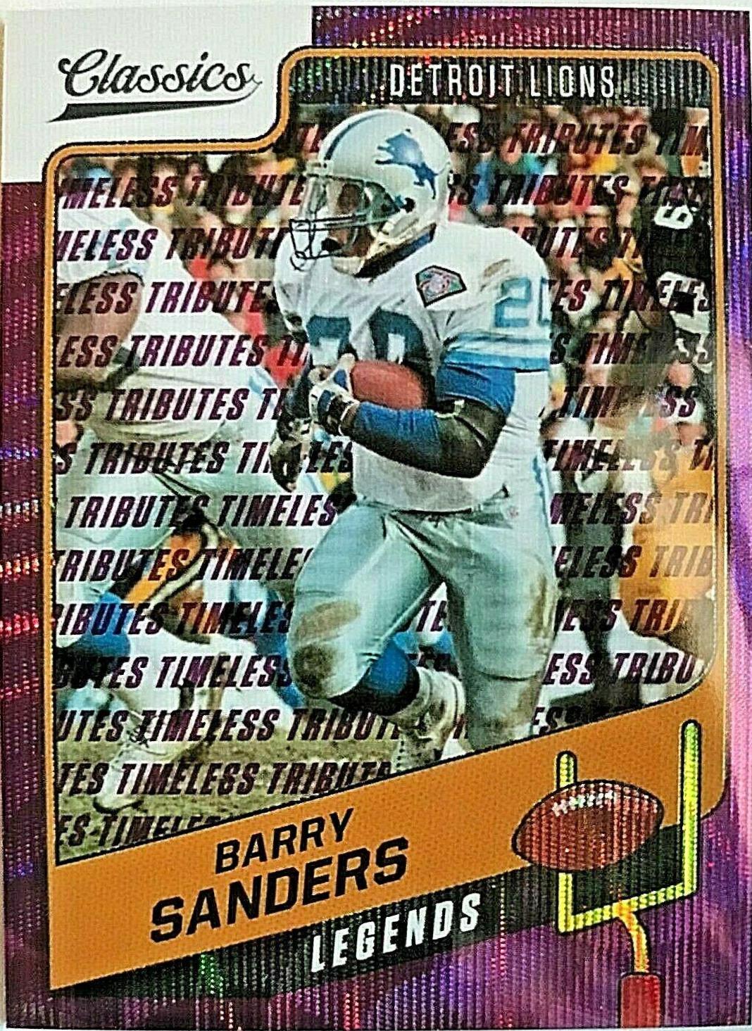 Barry Sanders [Timeless Tributes Purple] #107