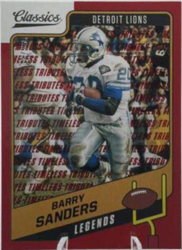 Barry Sanders [Timeless Tributes Red] #107