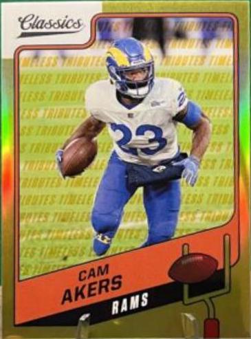 Cam Akers [Premium Edition Timeless Tributes Gold] #80