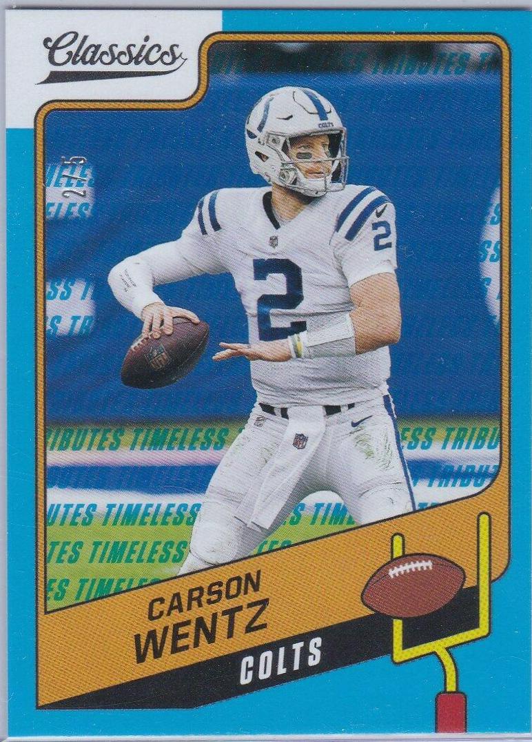 Carson Wentz [Timeless Tributes Blue] #8