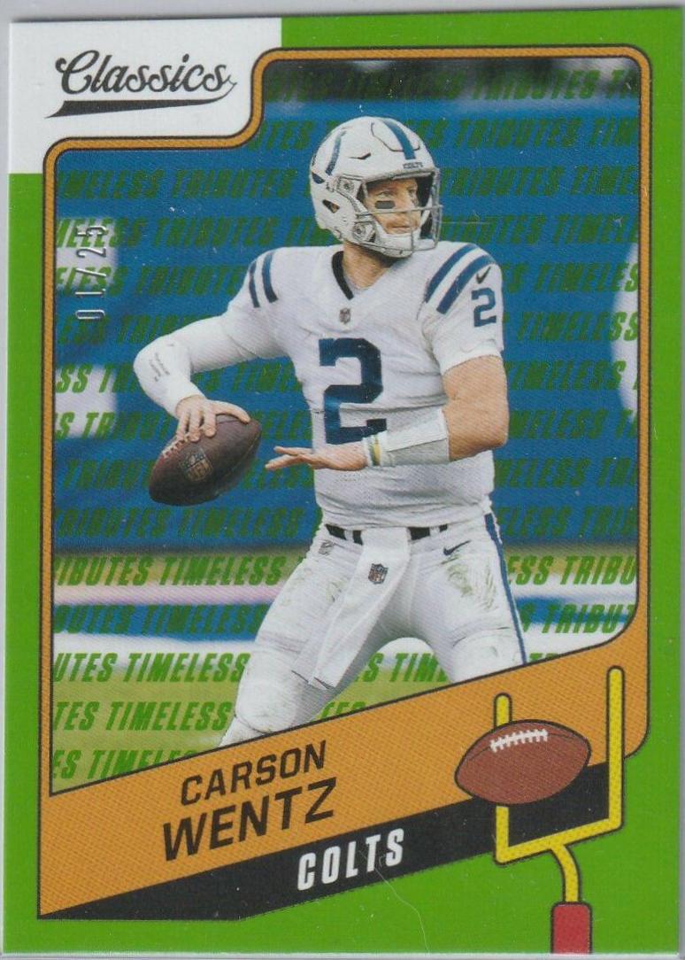 Carson Wentz [Timeless Tributes Green] #8