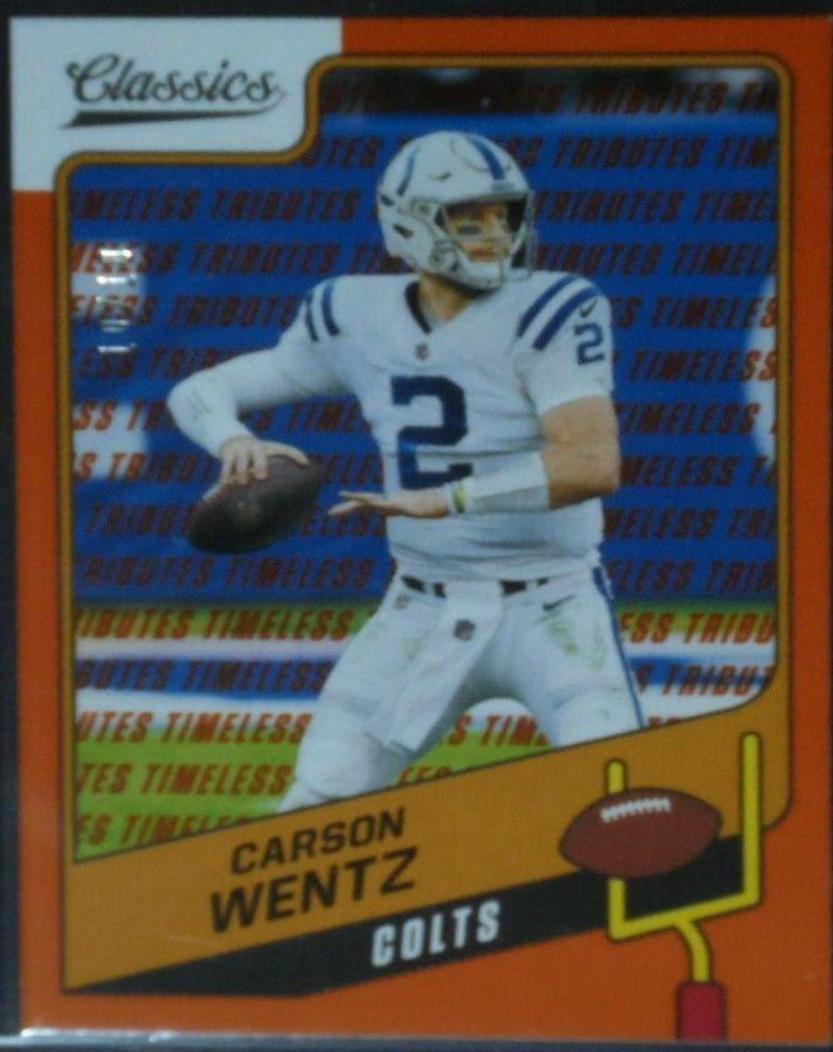Carson Wentz [Timeless Tributes Orange] #8