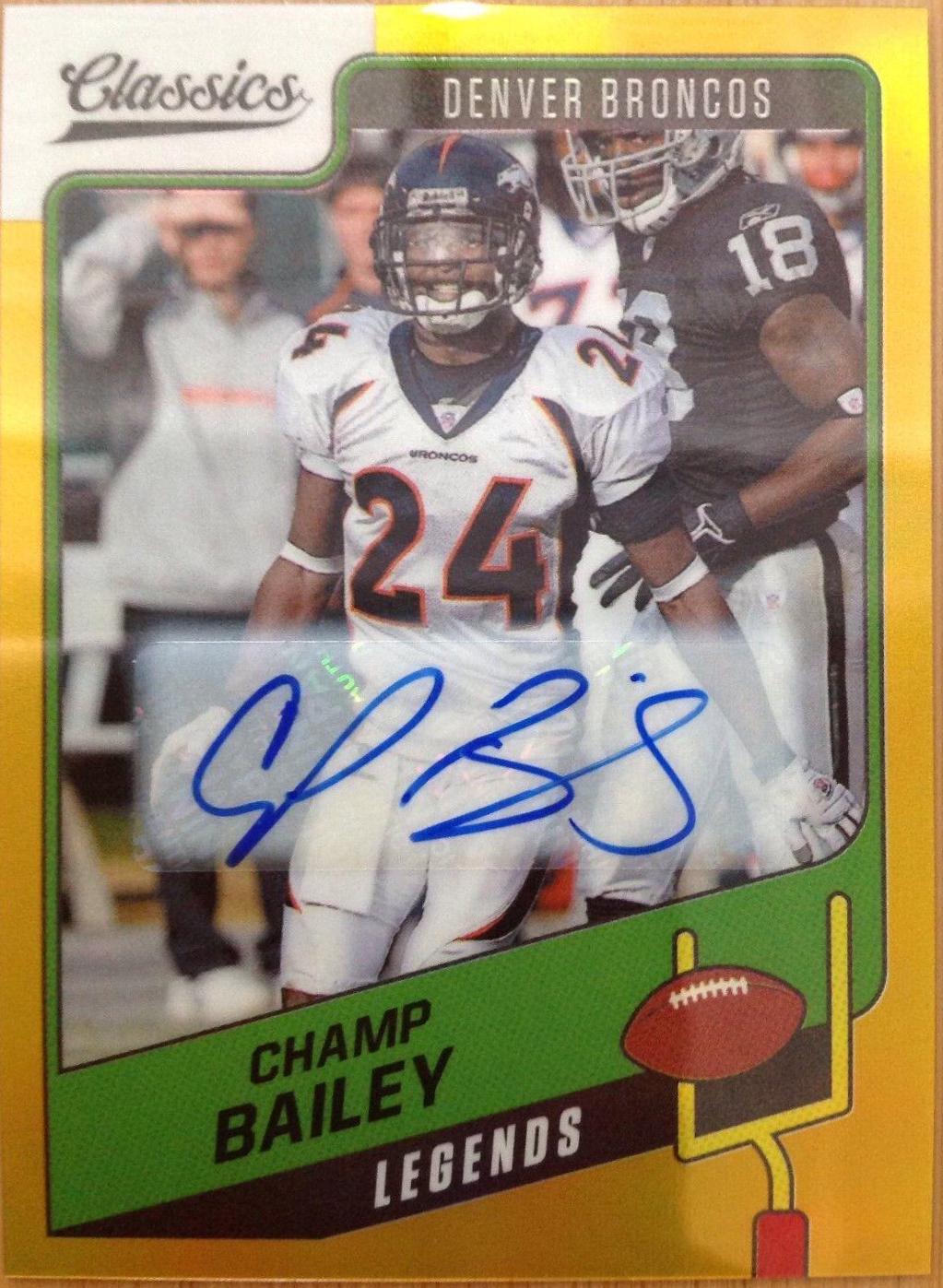 Champ Bailey [Premium Edition Significant Signature Gold] #128
