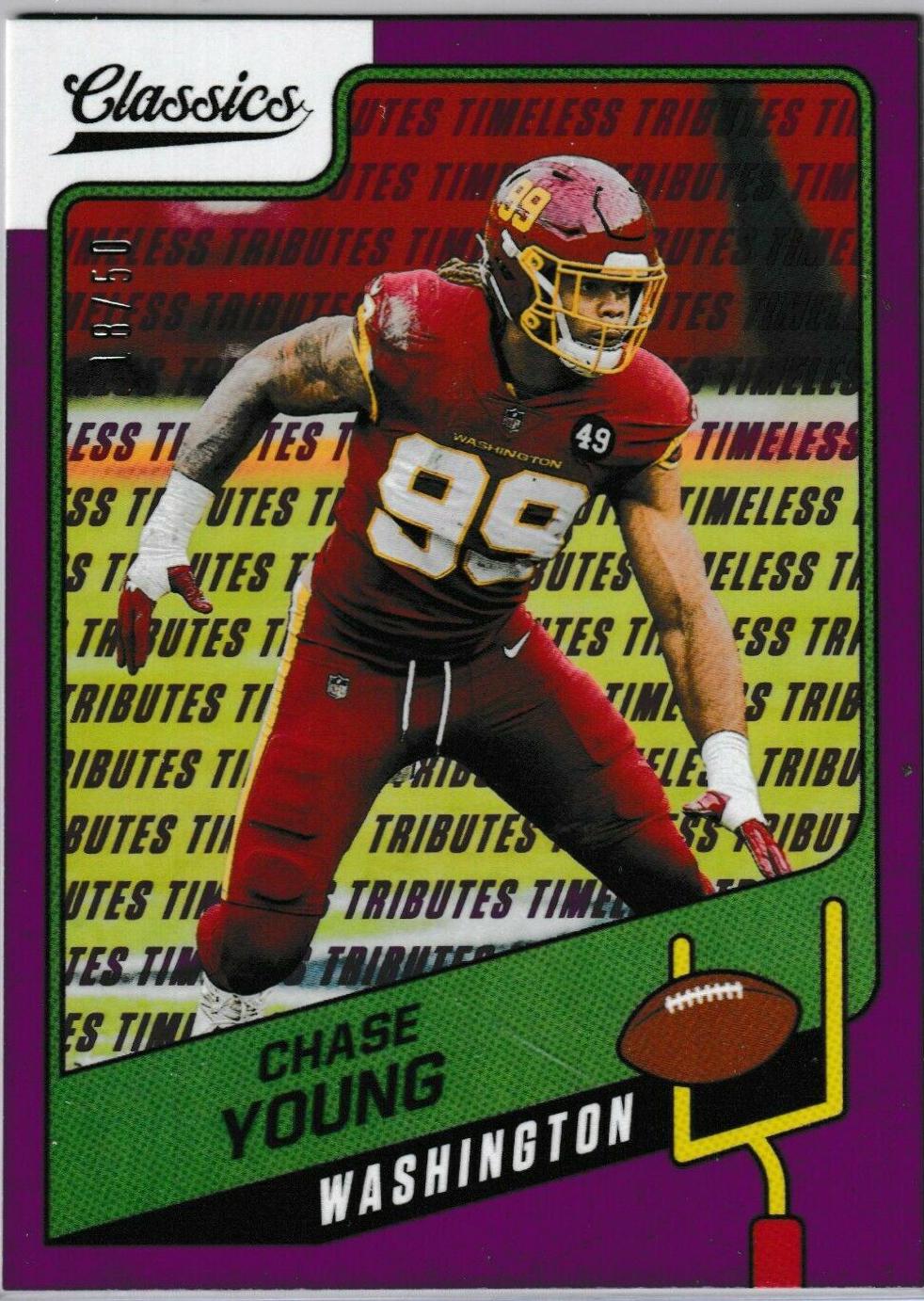 Chase Young [H2 Premium Edition Timeless Tributes Purple] #61