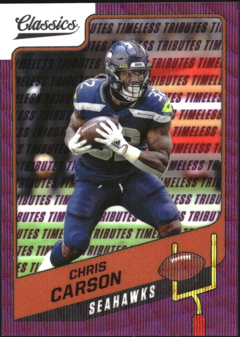 Chris Carson [H2 Premium Edition Timeless Tributes Purple] #87