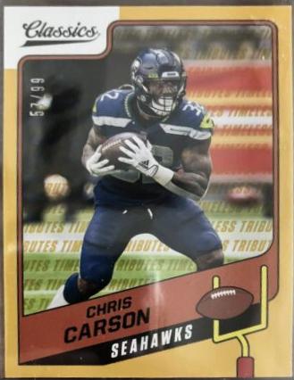 Chris Carson [Timeless Tributes Gold] #87