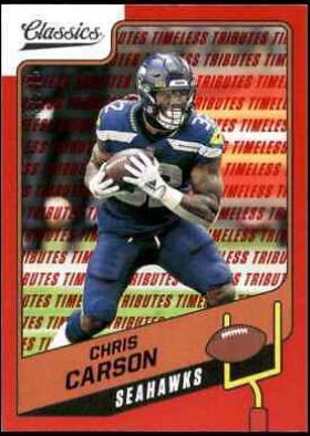 Chris Carson [Timeless Tributes Red] #87