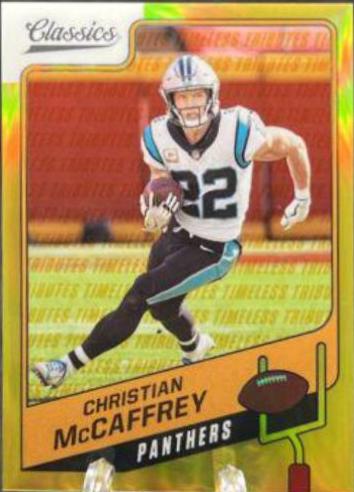 Christian McCaffrey [Premium Edition Timeless Tributes Gold] #17