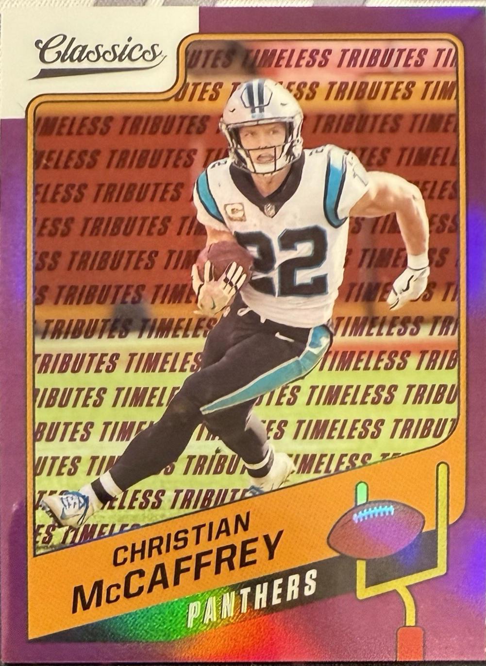 Christian McCaffrey [Premium Edition Timeless Tributes Purple] #17