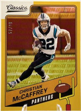Christian McCaffrey [Timeless Tributes Gold] #17