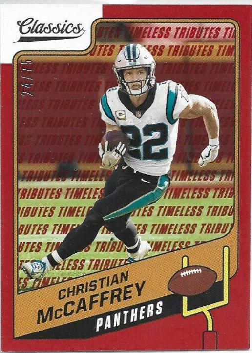 Christian McCaffrey [Timeless Tributes Red] #17