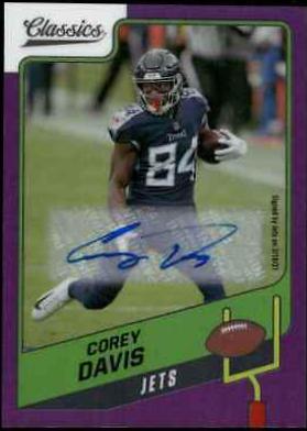 Corey Davis [Premium Edition Significant Signature Purple] #72