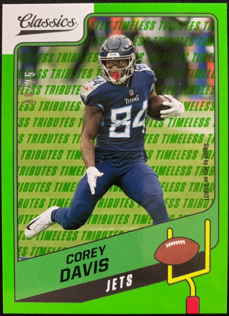 Corey Davis [Timeless Tributes Green] #72