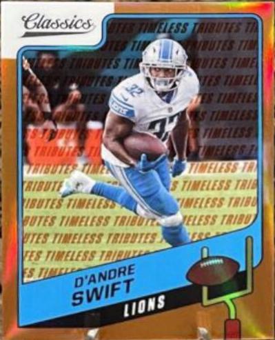 D'Andre Swift [Timeless Tributes Orange] #42