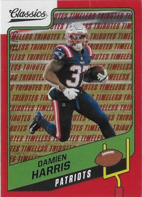 Damien Harris [Timeless Tributes Red] #71